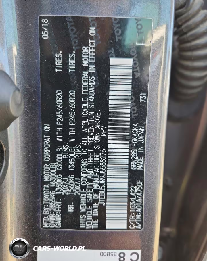 2018 Toyota 4Runner Limited VIN:JTEBU5JR9J5588276 - 13