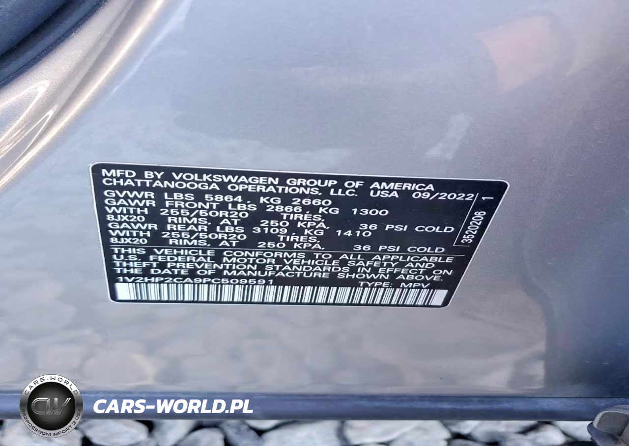 2023 Volkswagen Atlas Se VIN:1V2HP2CA9PC509591 - 13