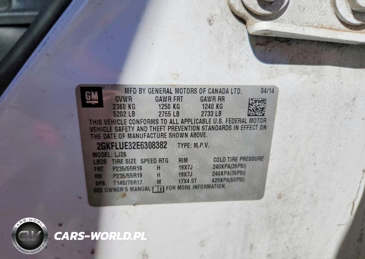 2014 GMC Terrain Denali VIN:2GKFLUE32E6308382 - 13