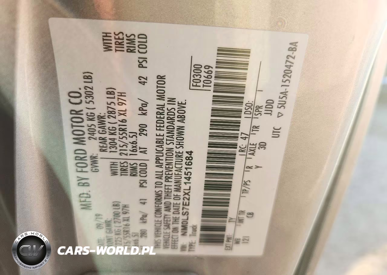 2020 Ford Transit Connect Xl VIN:NM0LS7E2XL1451684 - 13