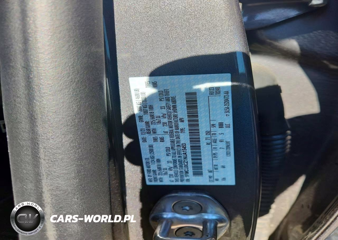 2022 Ford Escape Sel VIN:1FMCU0CZ1NUA15453 - 13