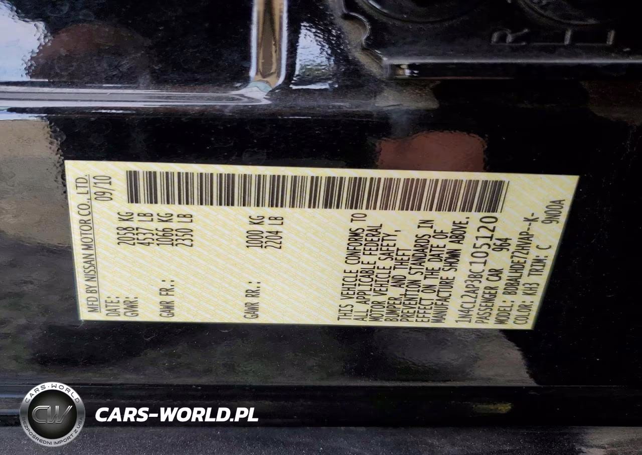 2011 Nissan Altima Hybrid VIN:1N4CL2AP3BC105120 - 12