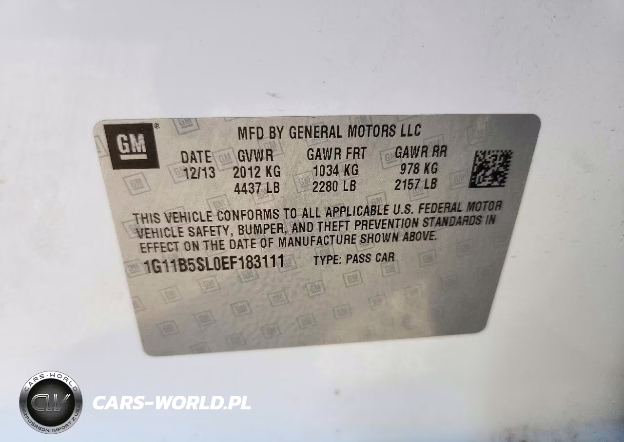 2014 Chevrolet Malibu Ls VIN:1G11B5SL0EF183111 - 13