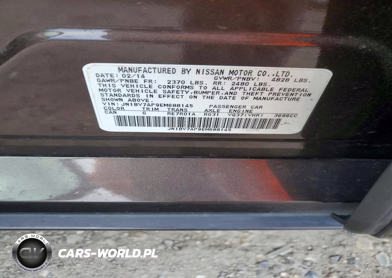 2014 Infiniti Q50 Premium VIN:JN1BV7AP9EM688145 - 12