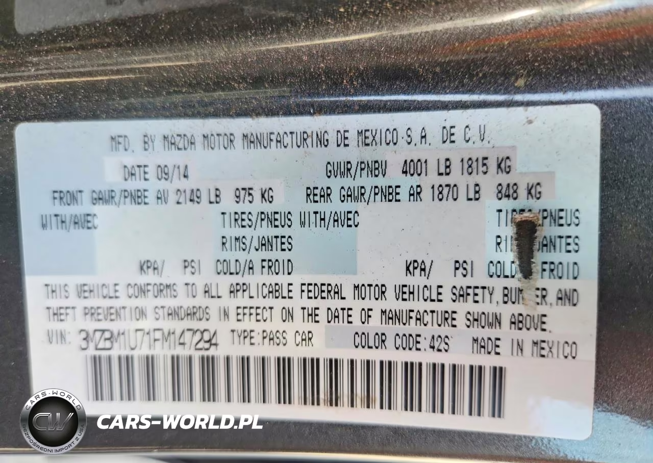 2015 Mazda 3 Sport VIN:3MZBM1U71FM147294 - 13