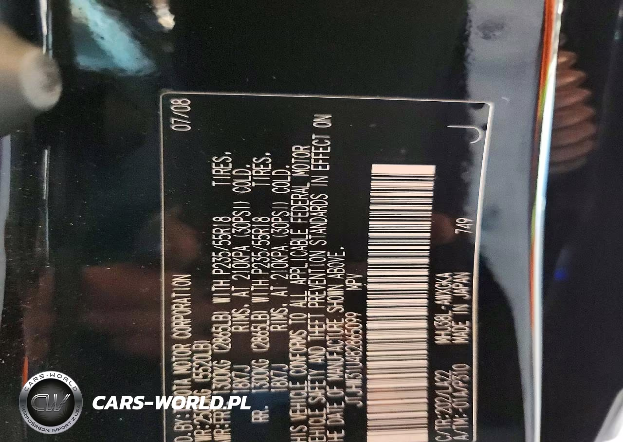 2008 Lexus Rx 400H VIN:JTJHW31U482865099 - 13
