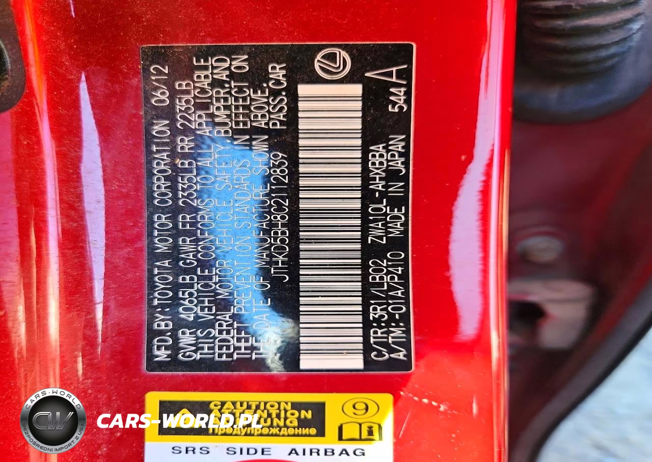 2012 Lexus Ct 200 VIN:JTHKD5BH8C2112839 - 12