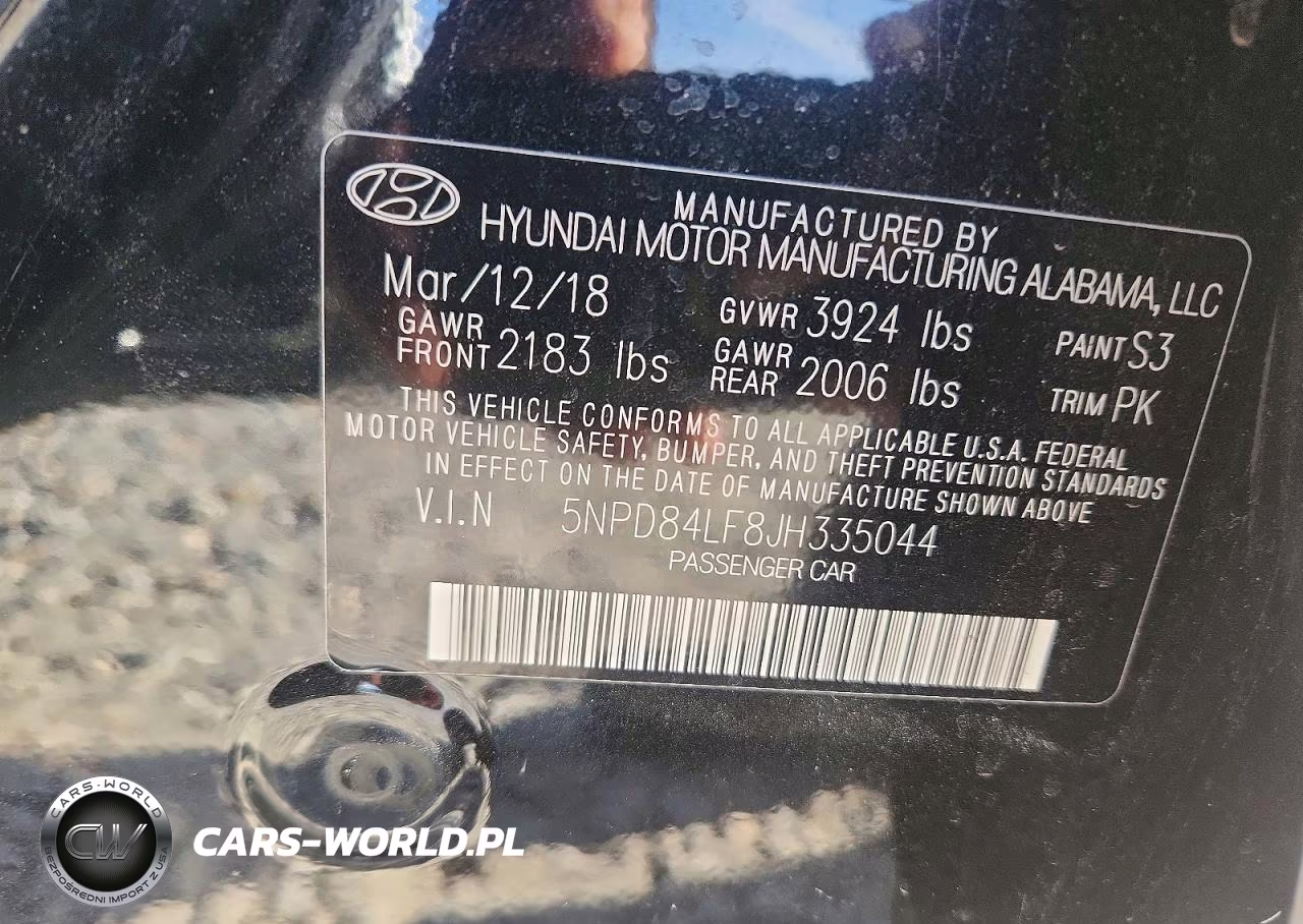 2018 Hyundai Elantra Sel VIN:5NPD84LF8JH335044 - 12