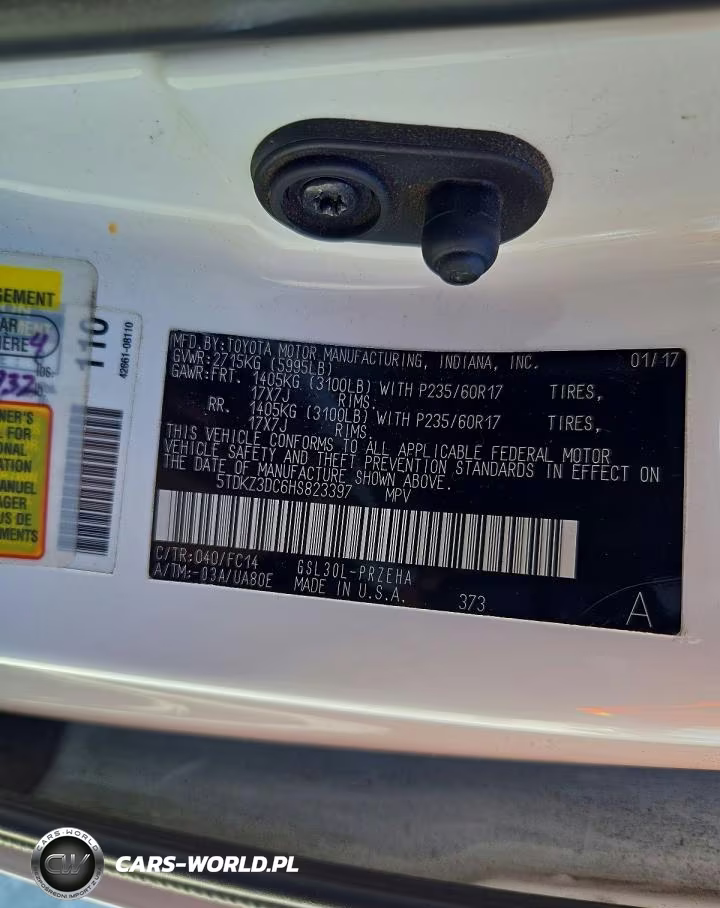 2017 Toyota Sienna Le VIN:5TDKZ3DC6HS823397 - 13