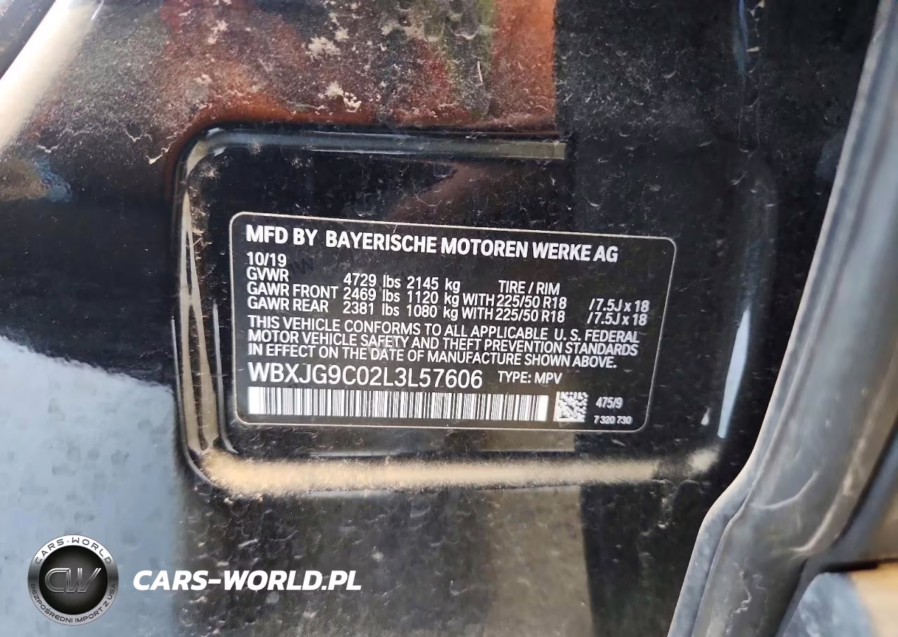 2020 BMW X1 xDrive28I VIN:WBXJG9C02L3L57606 - 13