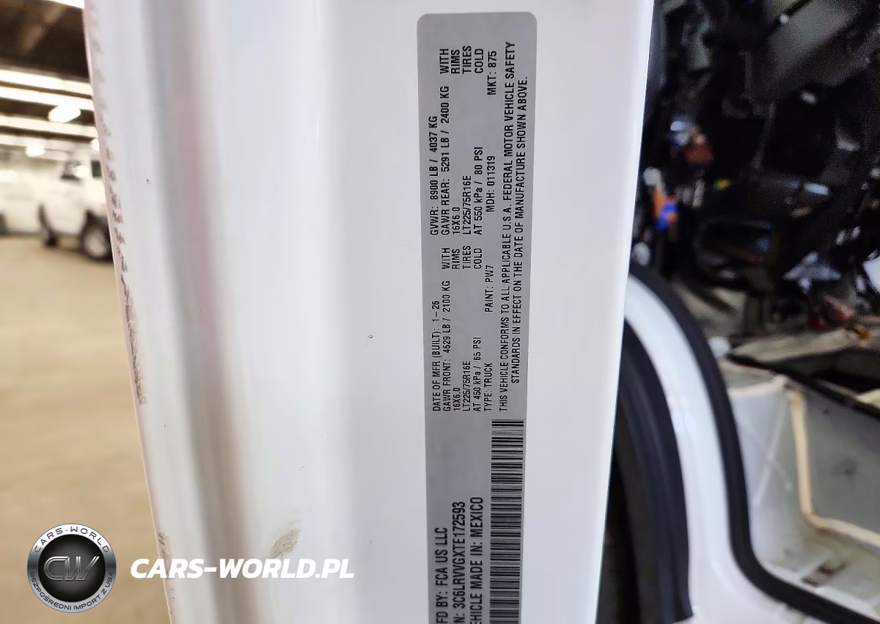 2026 Ram Promaster 2500 2500 Standard VIN:3C6LRVVGXTE172593 - 14
