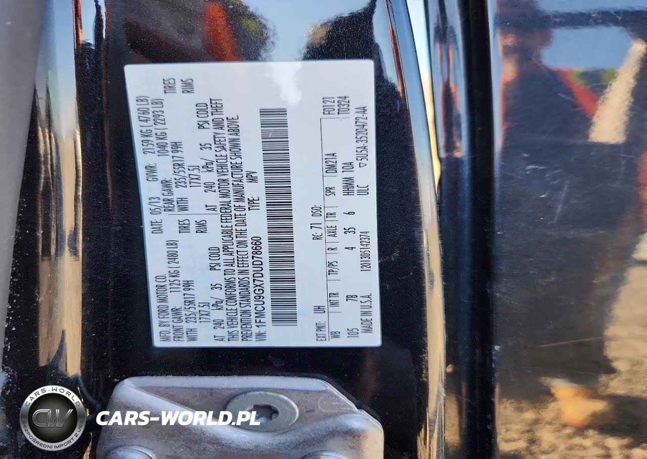 2013 Ford Escape Se VIN:1FMCU9GX7DUD78660 - 13