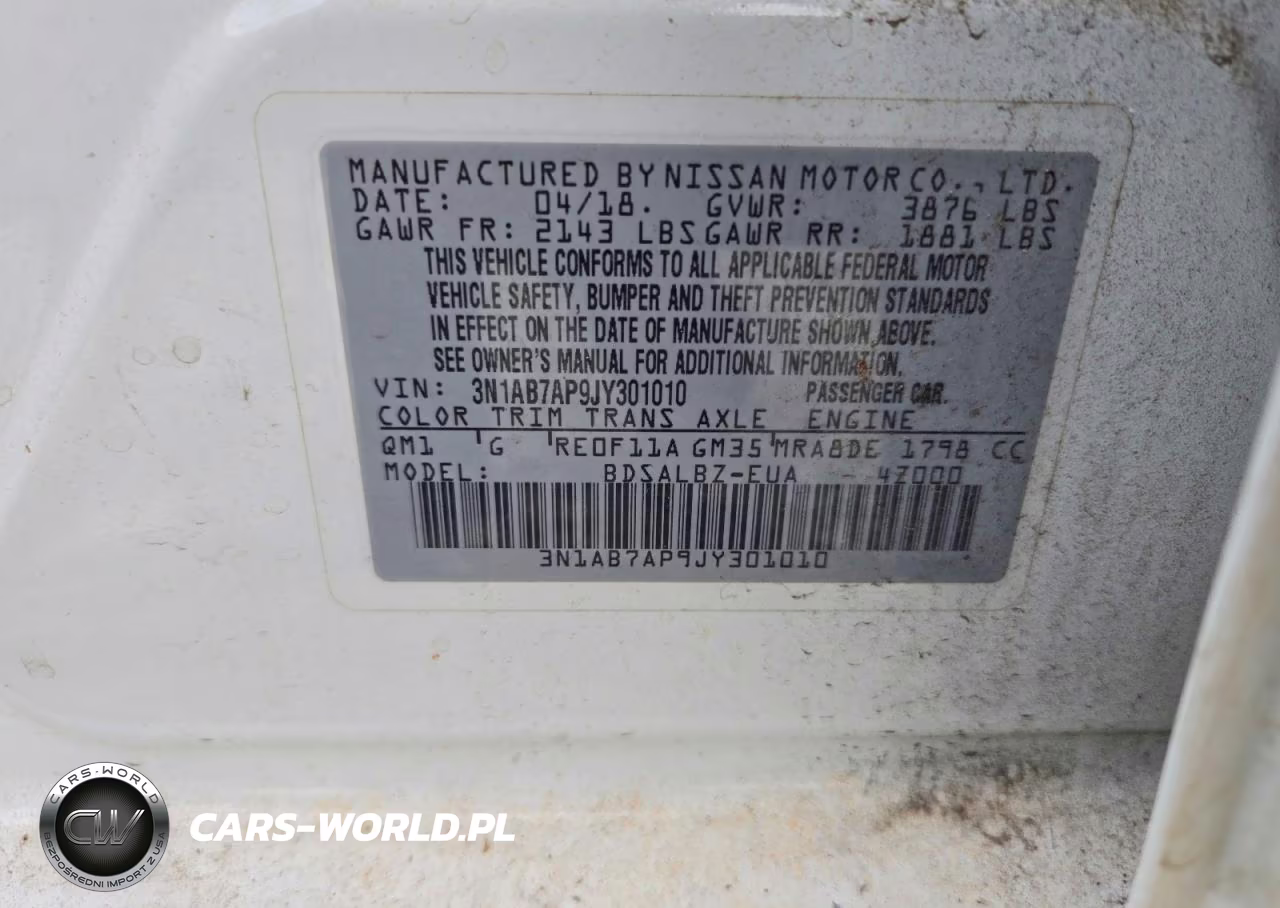 2018 Nissan Sentra S VIN:3N1AB7AP9JY301010 - 12