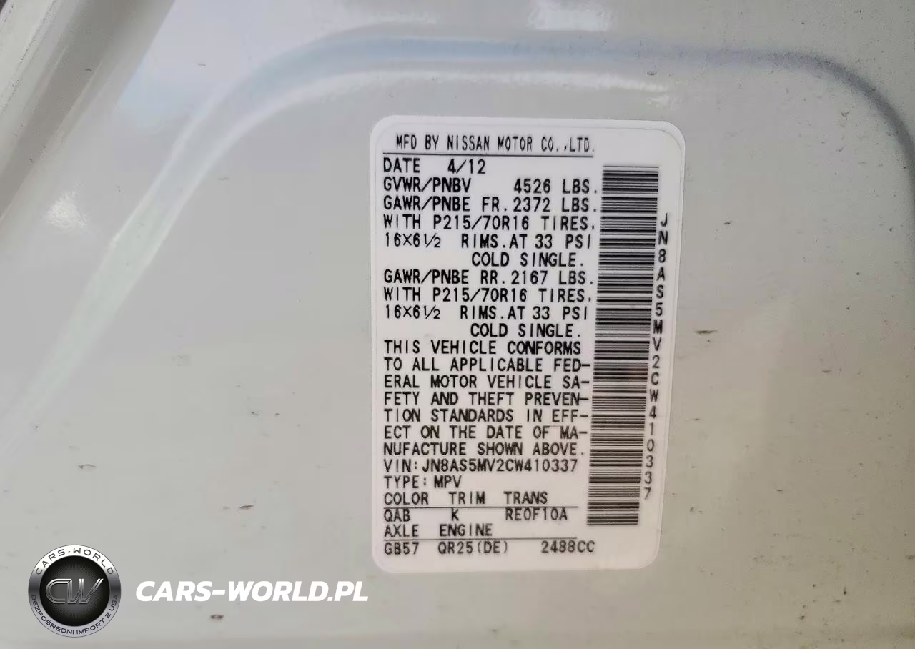2012 Nissan Rogue S VIN:JN8AS5MV2CW410337 - 13