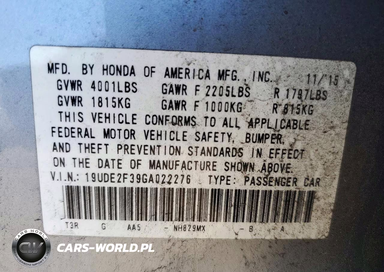 2016 Acura Ilx Base Watch Plus VIN:19UDE2F39GA022276 - 13