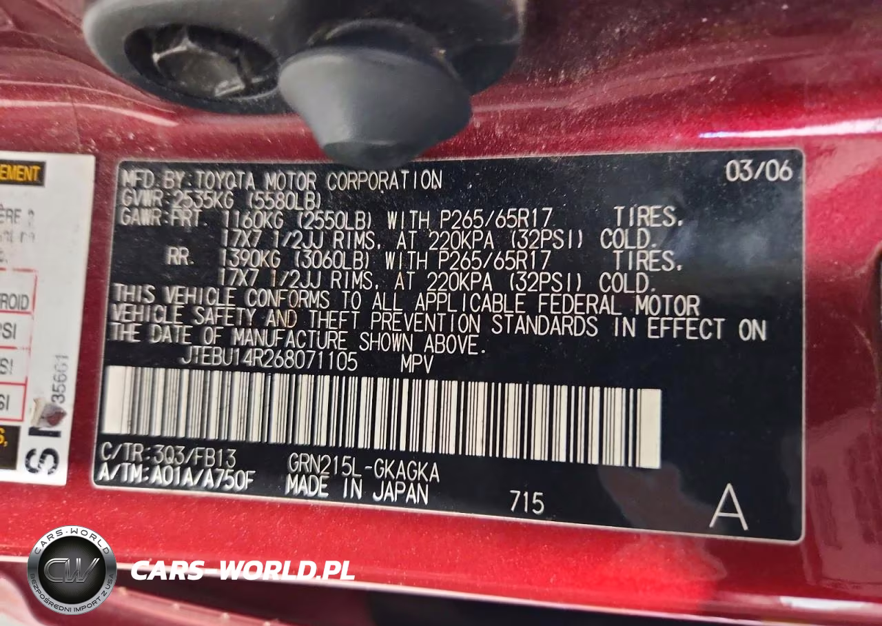 2006 Toyota 4Runner Sport Edition VIN:JTEBU14R268071105 - 13