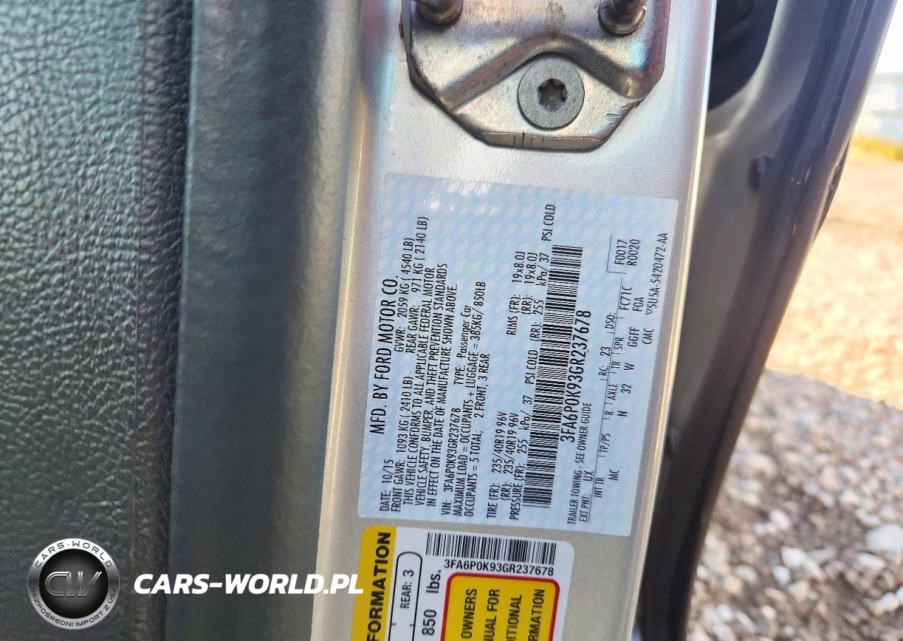 2016 Ford Fusion Titanium VIN:3FA6P0K93GR237678 - 12