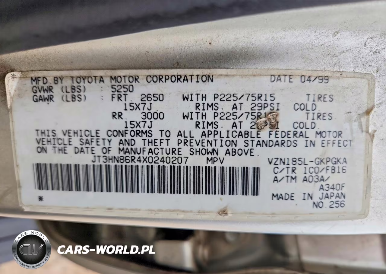 1999 Toyota 4Runner Sr5 VIN:JT3HN86R4X0240207 - 14