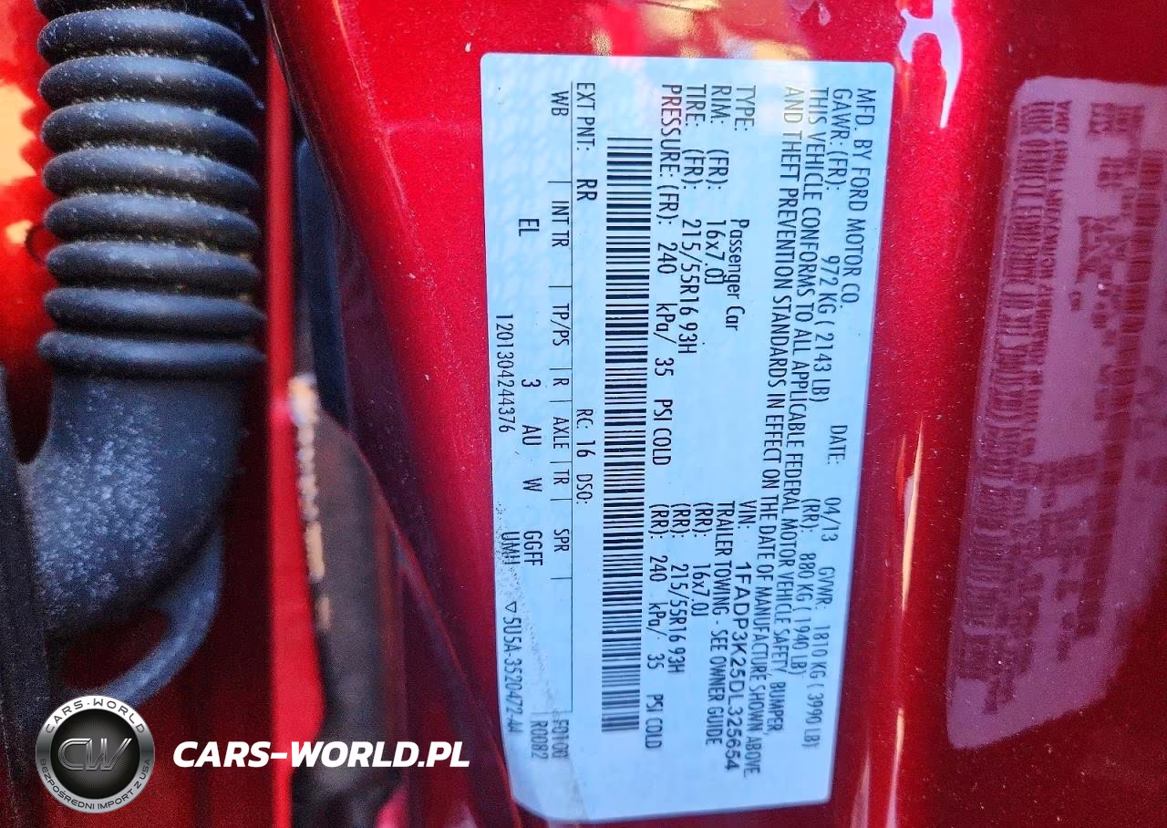 2013 Ford Focus Se VIN:1FADP3K25DL325654 - 13