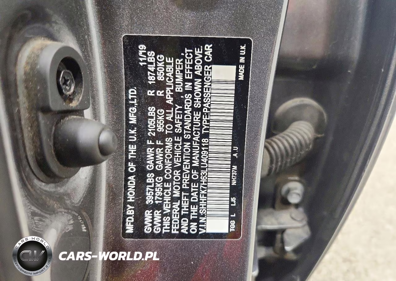 2020 Honda Civic Ex VIN:SHHFK7H63LU409118 - 12