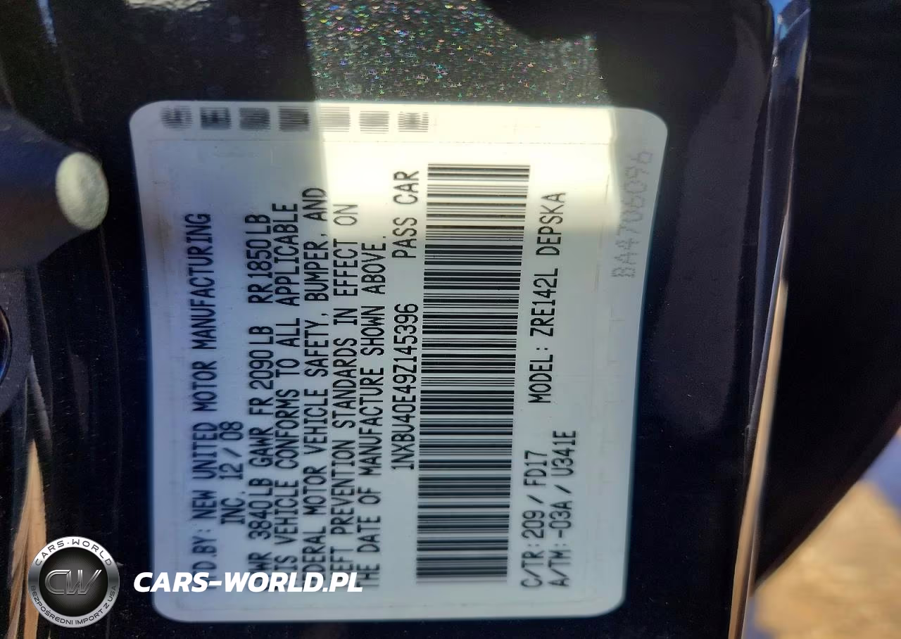 2009 Toyota Corolla S VIN:1NXBU40E49Z145396 - 12