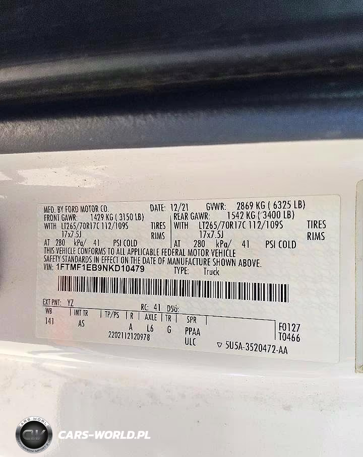 2022 Ford F150 VIN:1FTMF1EB9NKD10479 - 13
