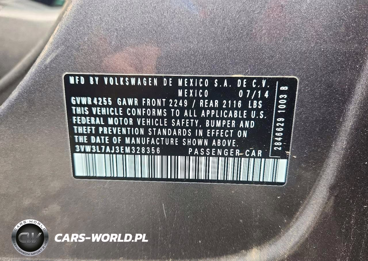 2014 Volkswagen Jetta Tdi VIN:3VW3L7AJ3EM328356 - 12