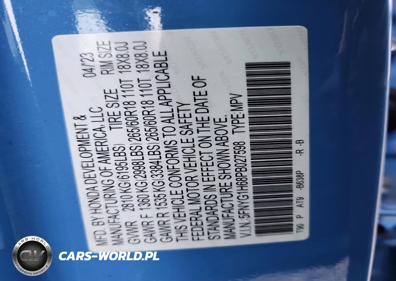 2023 Honda Pilot Trailsport VIN:5FNYG1H68PB027598 - 14