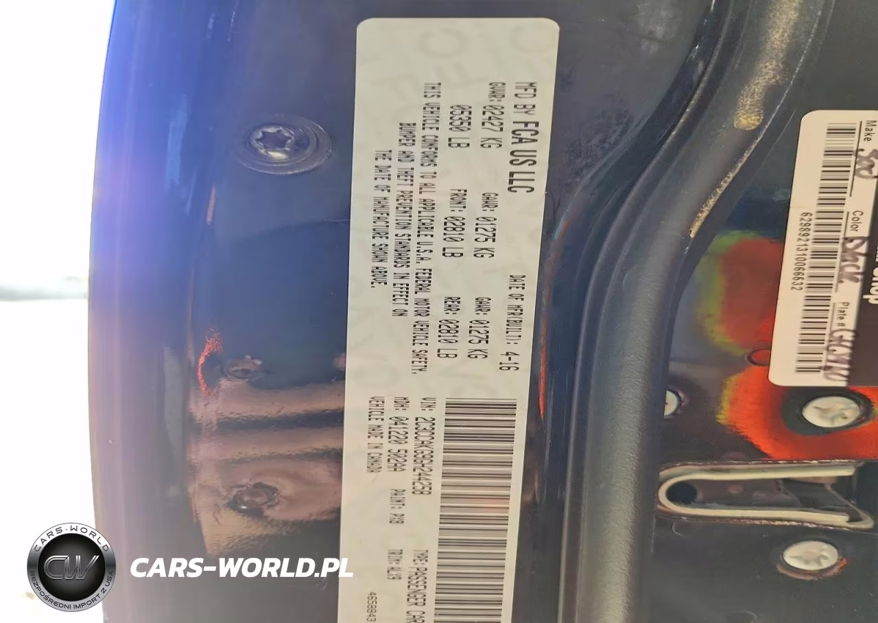 2016 Chrysler 300C VIN:2C3CCAKG9GH244258 - 12