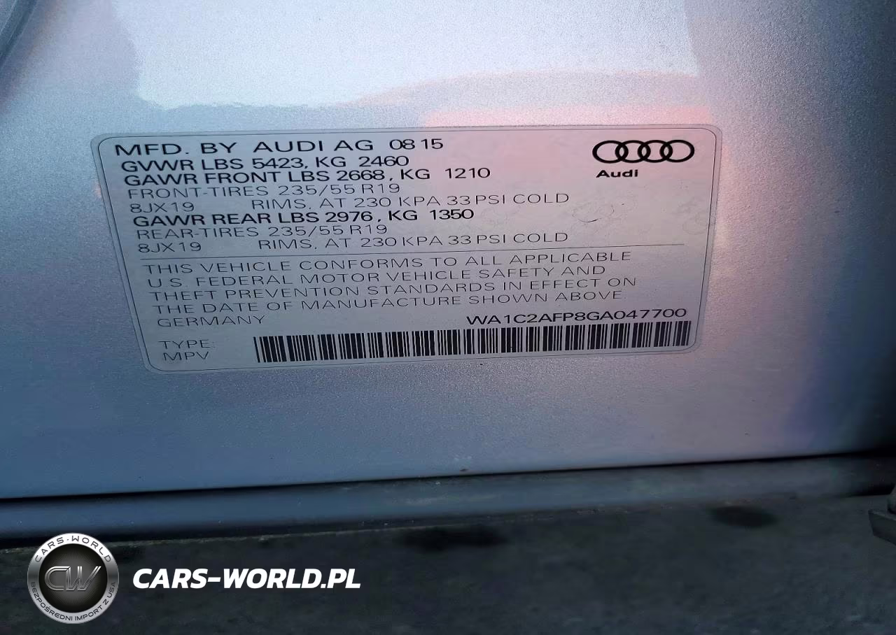 2016 Audi Q5 Premium VIN:WA1C2AFP8GA047700 - 13