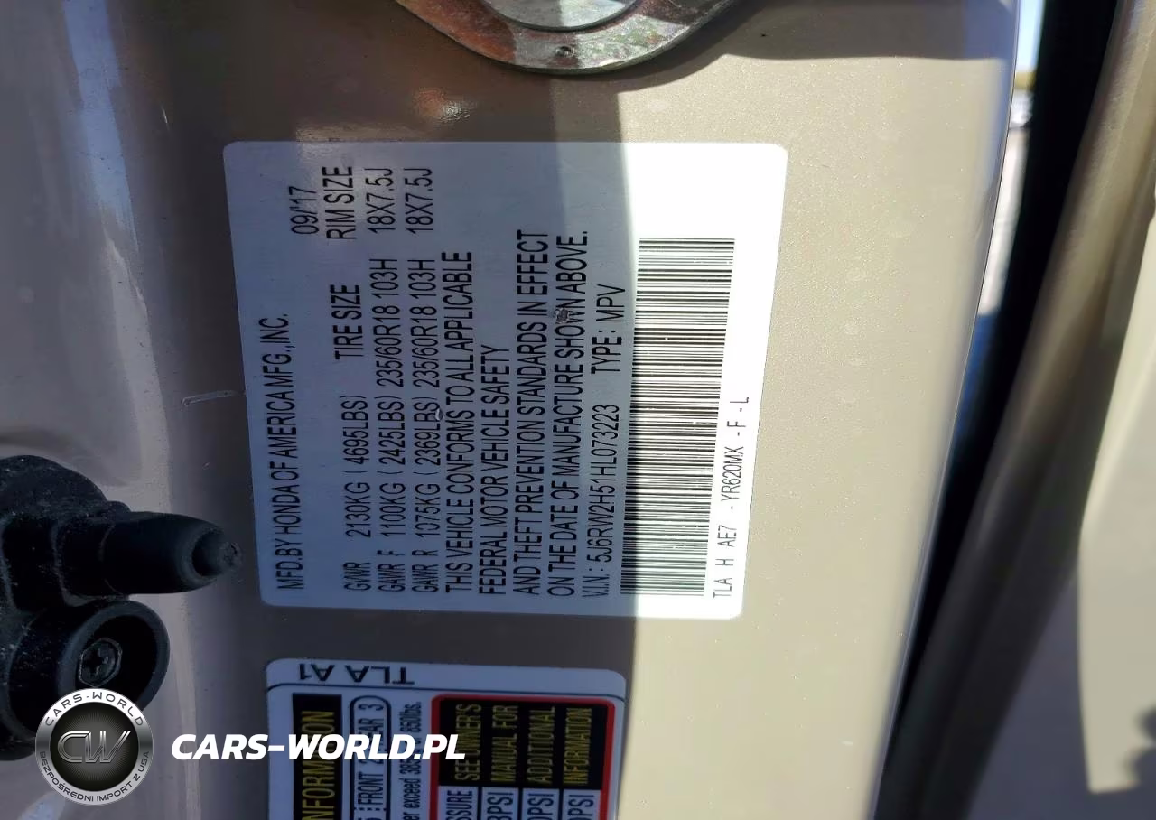 2017 Honda Cr-V Ex VIN:5J6RW2H51HL073223 - 13