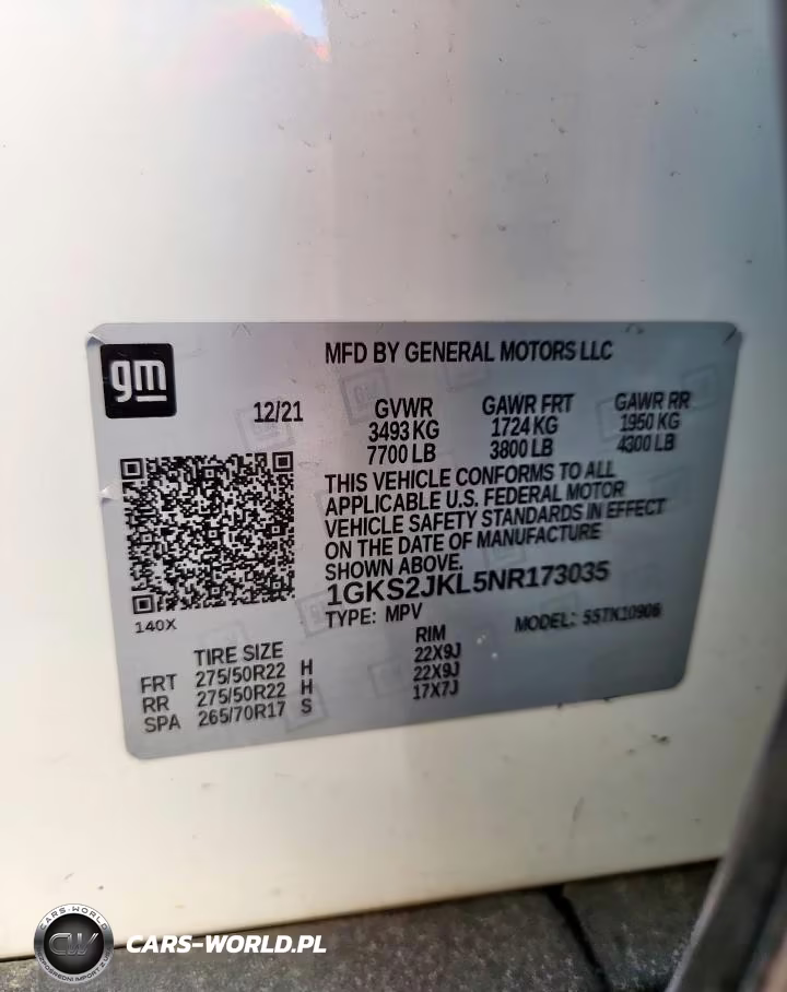 2022 GMC Yukon Xl Denali VIN:1GKS2JKL5NR173035 - 14