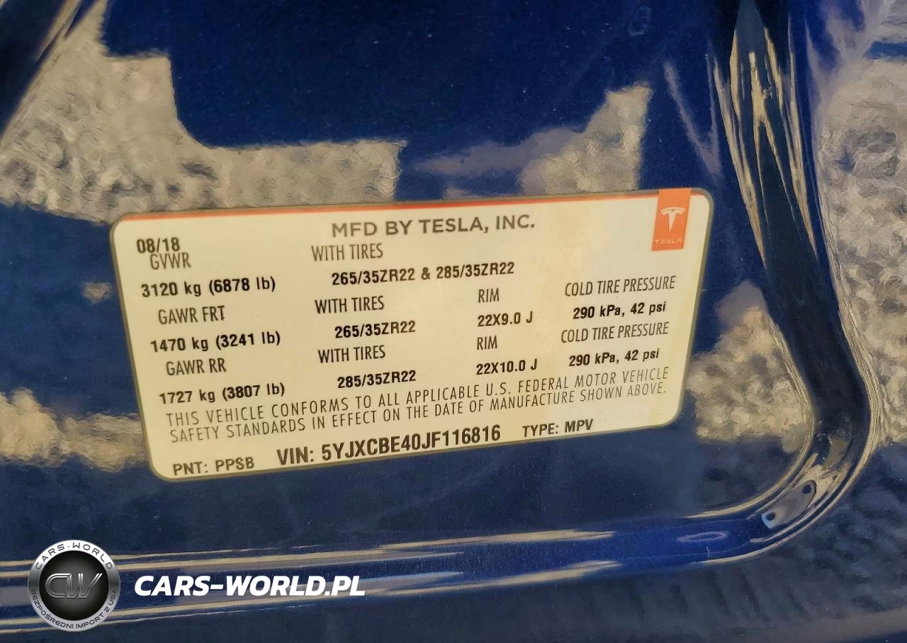 2018 Tesla Model X VIN:5YJXCBE40JF116816 - 13