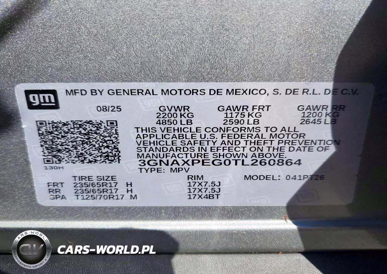 2026 Chevrolet Equinox Lt VIN:3GNAXPEG0TL260864 - 13