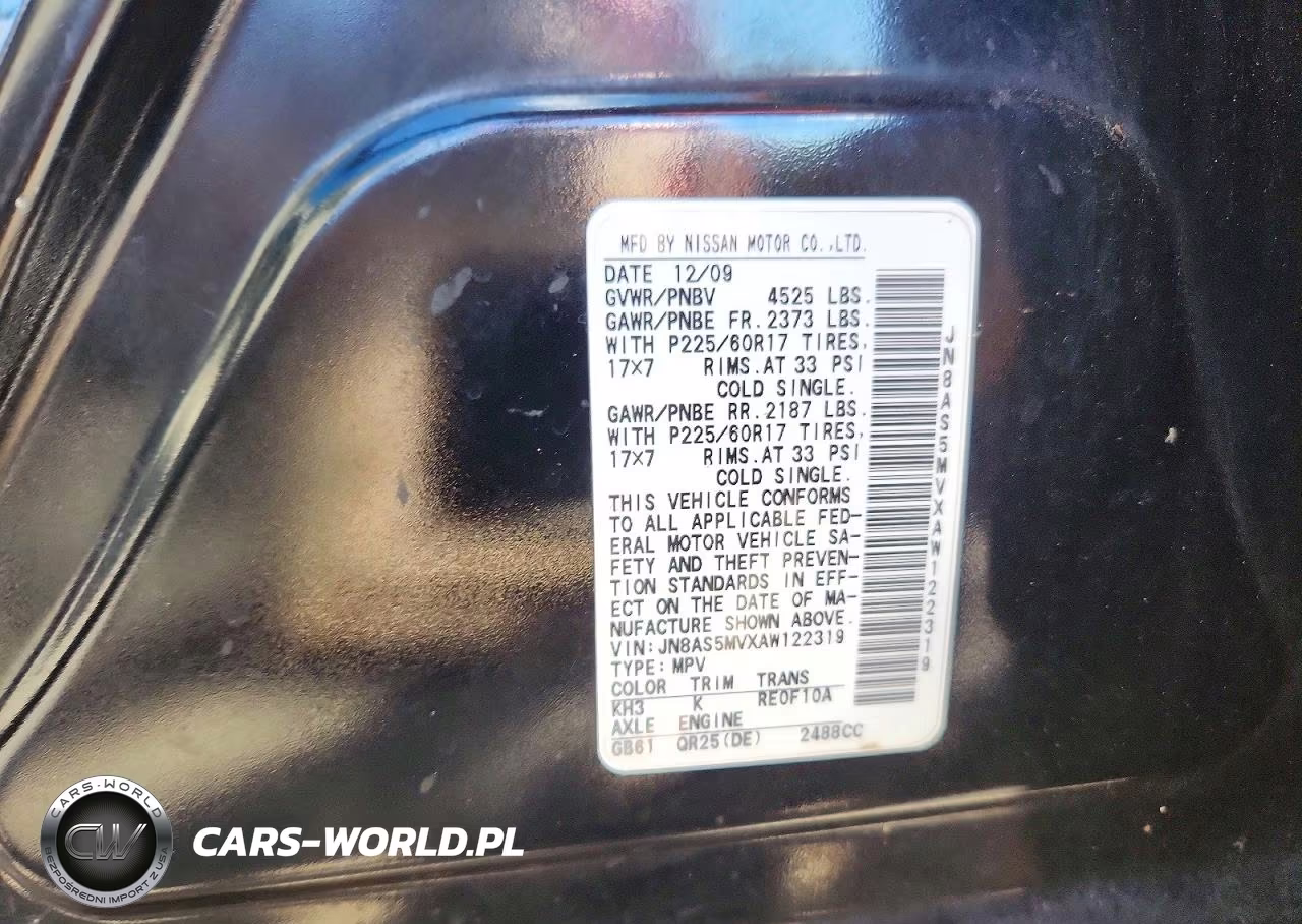 2010 Nissan Rogue S VIN:JN8AS5MVXAW122319 - 13