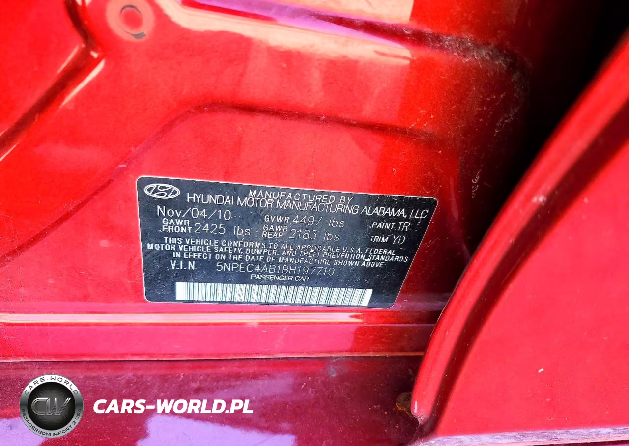 2011 Hyundai Sonata Limited 2.0T VIN:5NPEC4AB1BH197710 - 12