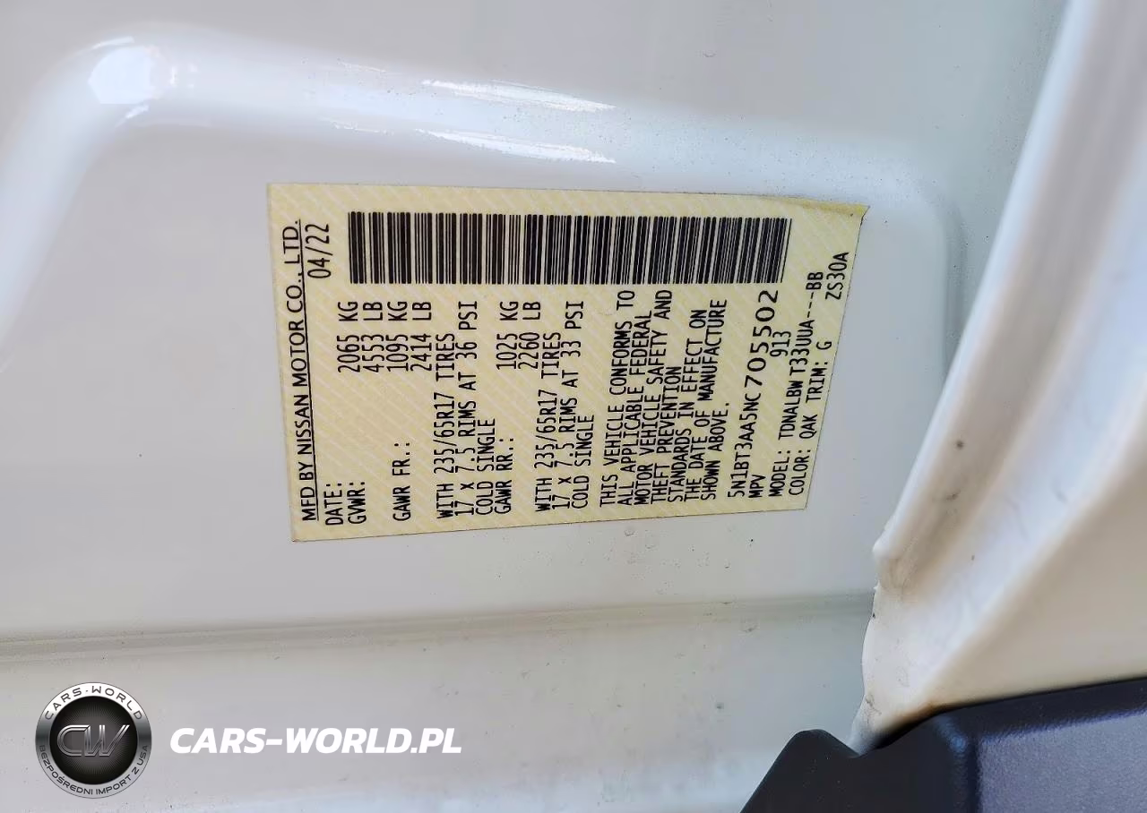 2022 Nissan Rogue S VIN:5N1BT3AA5NC705502 - 13