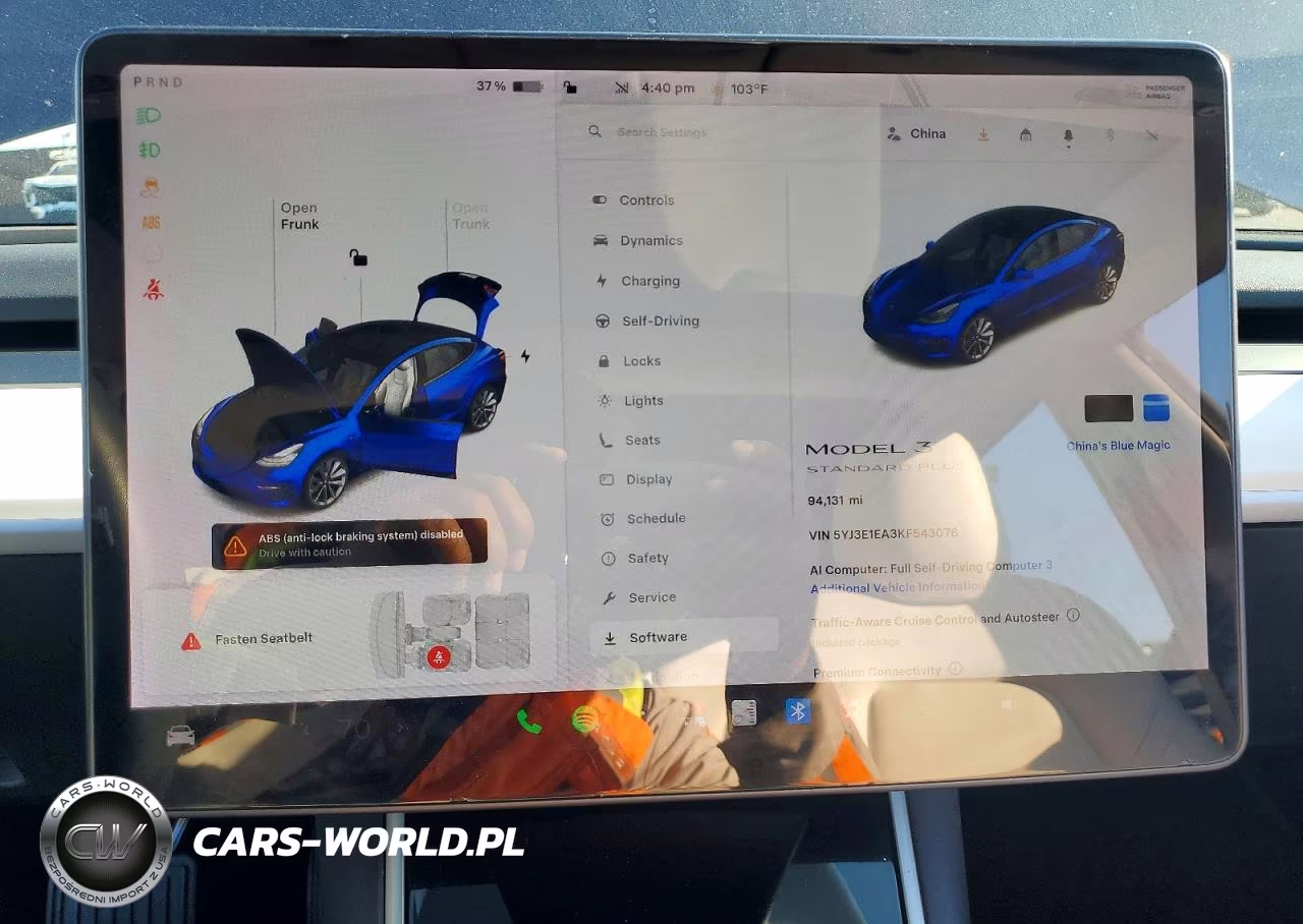 2019 Tesla Model 3 VIN:5YJ3E1EA3KF543076 - 9