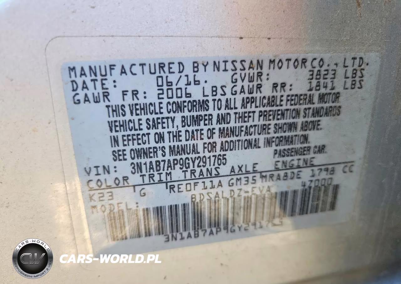 2016 Nissan Sentra Sv VIN:3N1AB7AP9GY291765 - 12