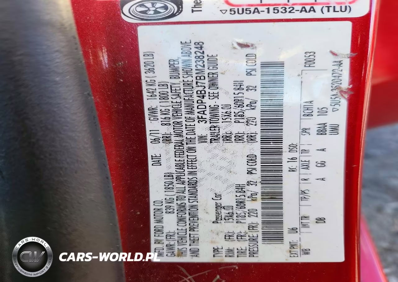 2011 Ford Fiesta Se VIN:3FADP4BJ7BM238248 - 12