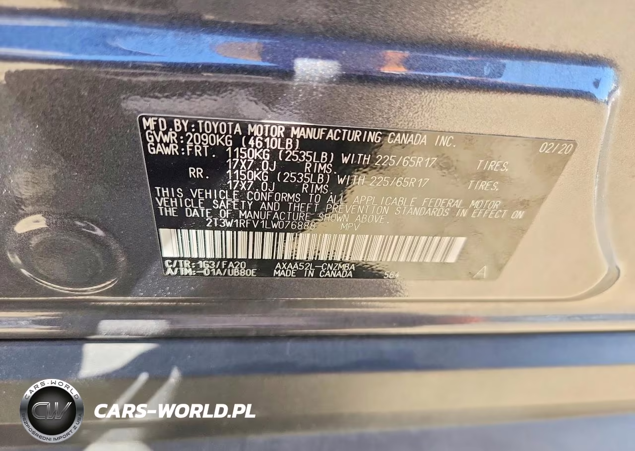 2020 Toyota Rav4 Xle VIN:2T3W1RFV1LW076888 - 14