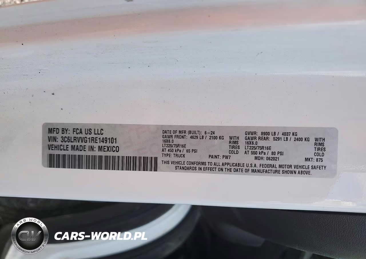 2024 Ram Promaster 2500 2500 Standard VIN:3C6LRVVG1RE149101 - 13