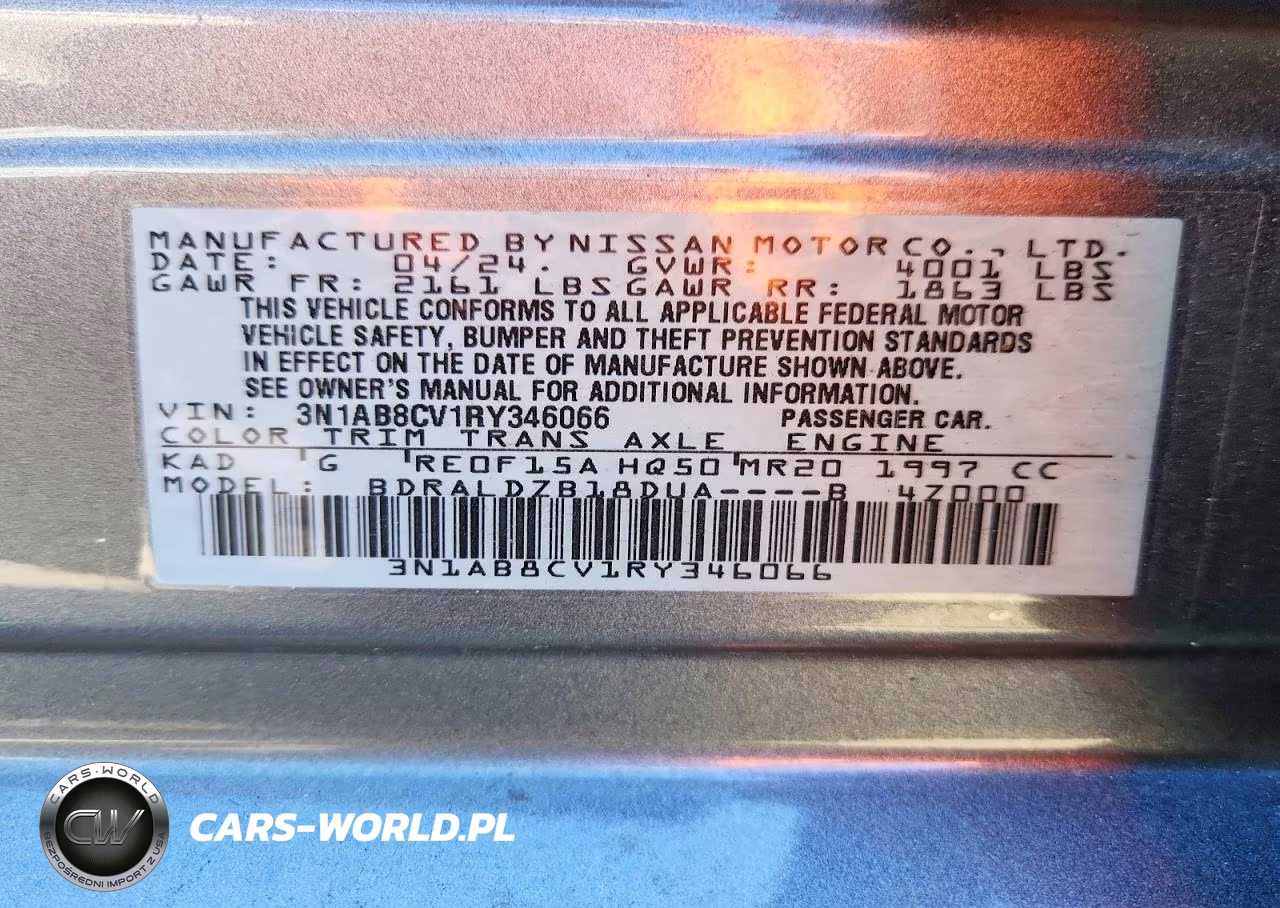 2024 Nissan Sentra Sv VIN:3N1AB8CV1RY346066 - 13