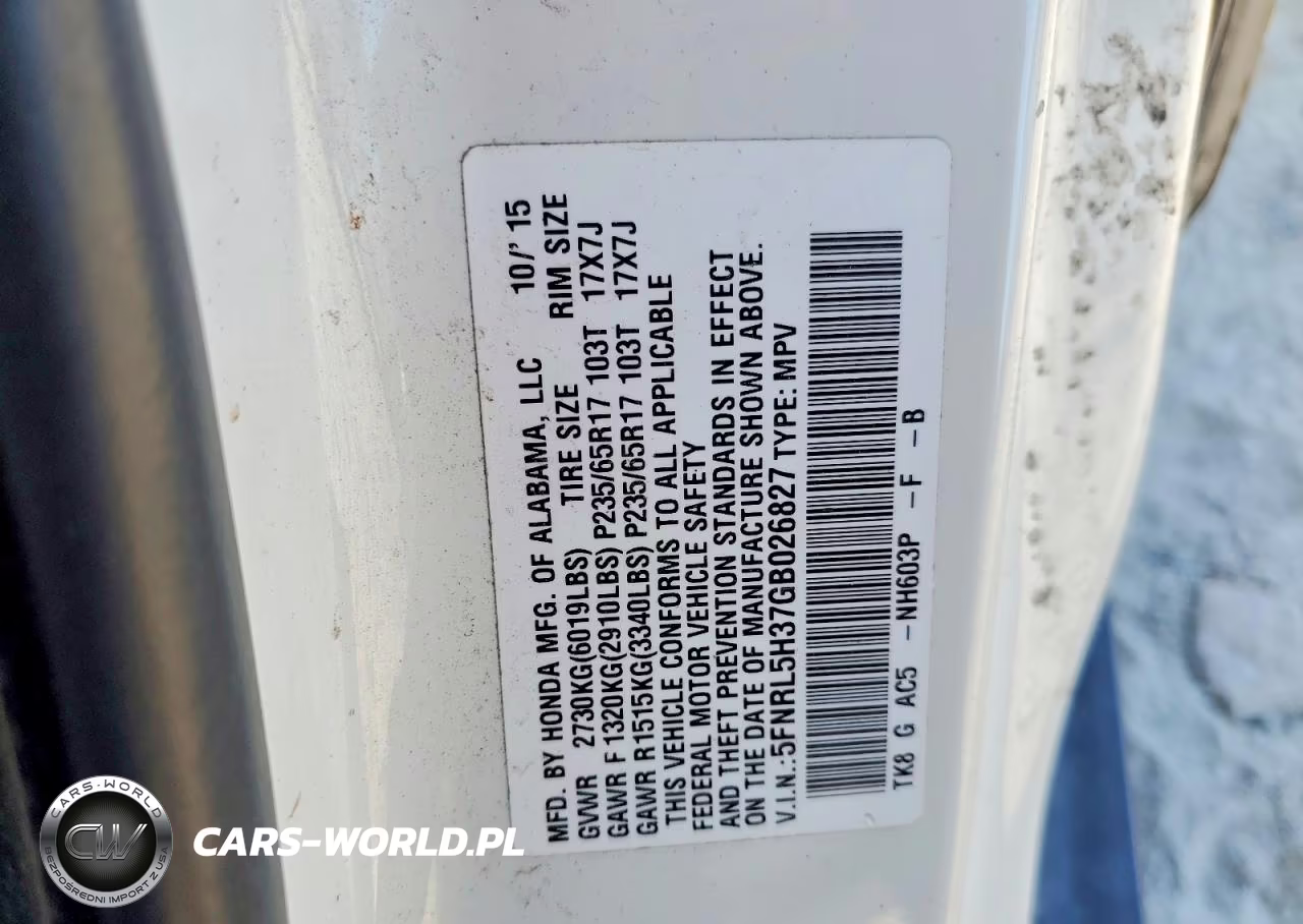 2016 Honda Odyssey Se VIN:5FNRL5H37GB026827 - 13