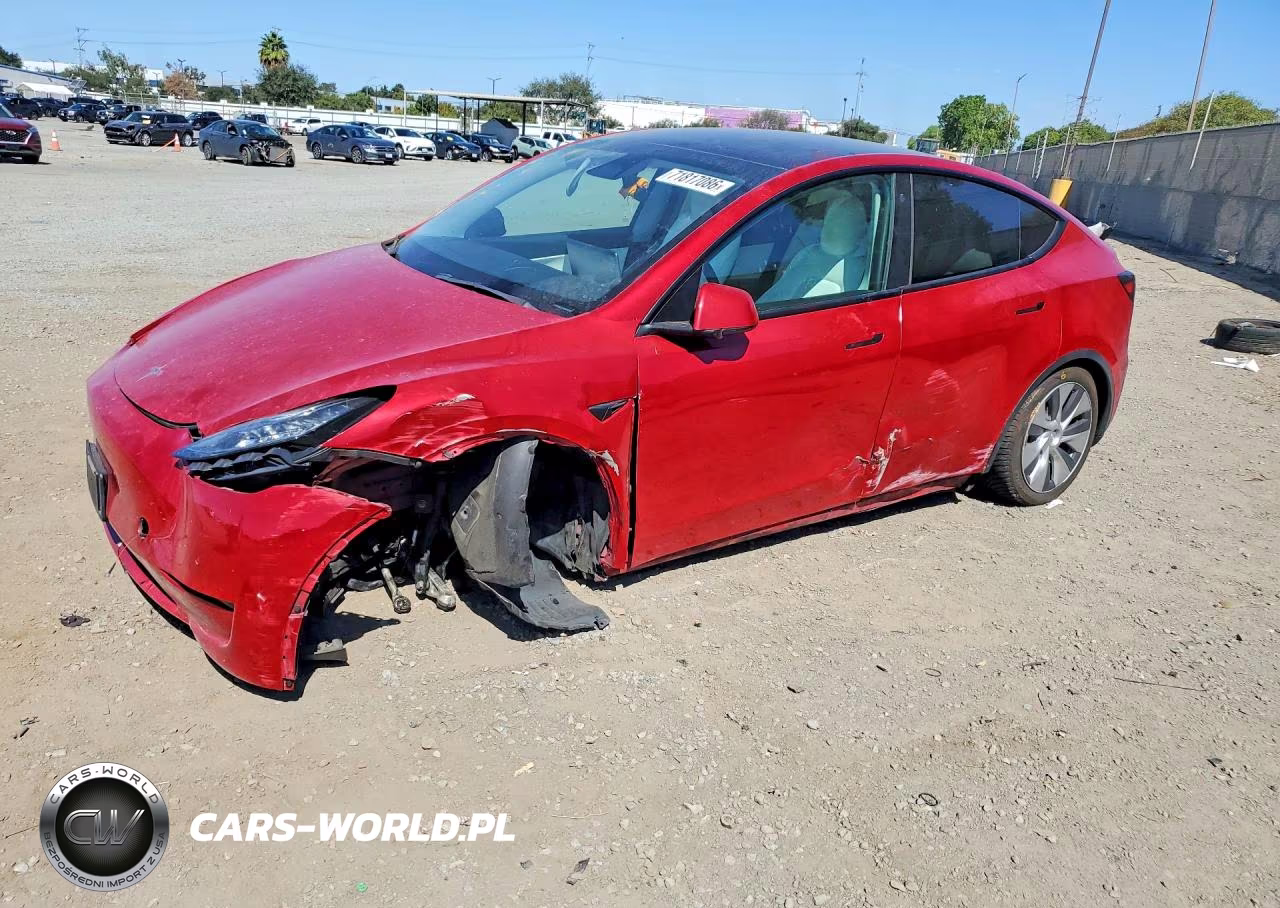 2022 Tesla Model Y VIN:7SAYGDEE6NF342154 - 1