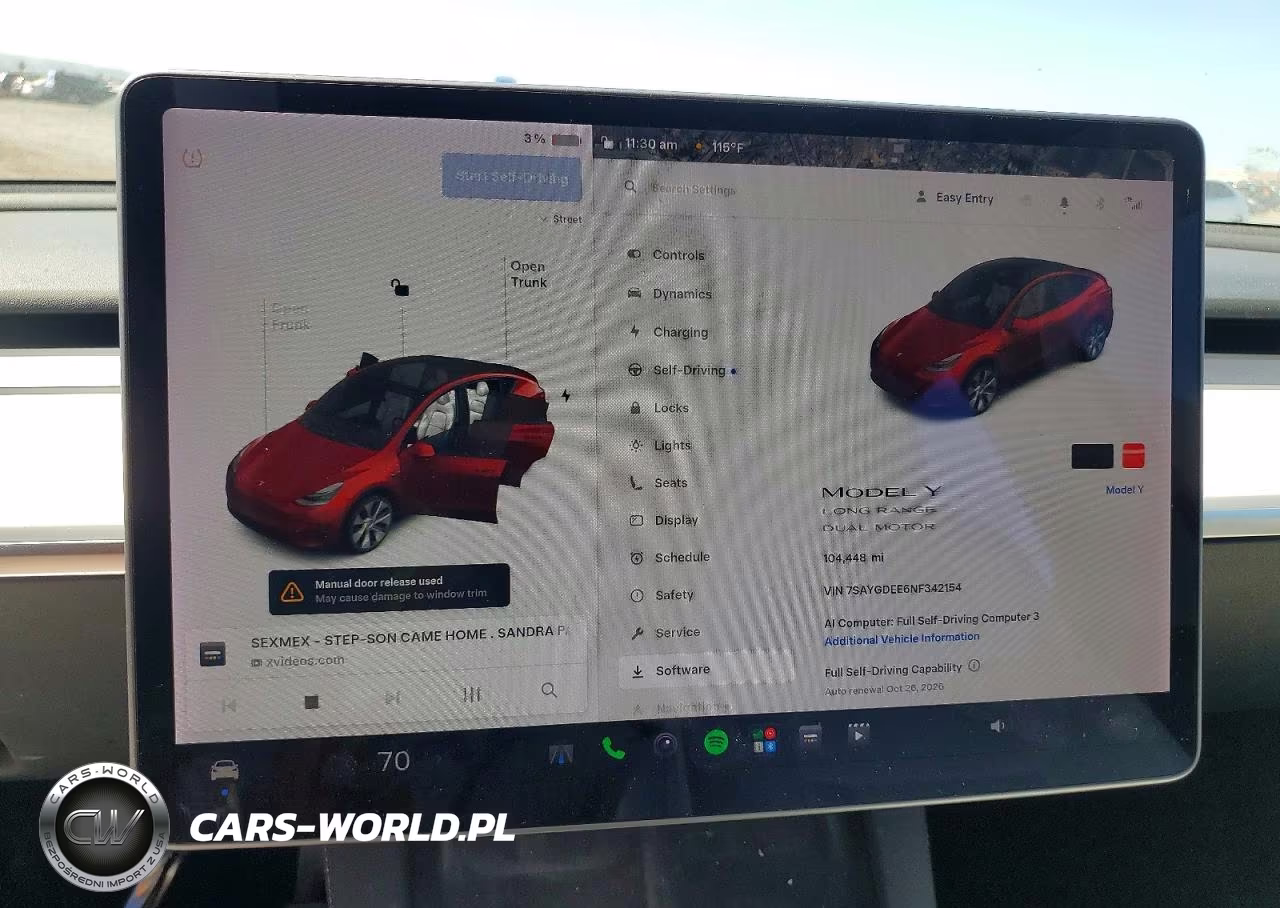 2022 Tesla Model Y VIN:7SAYGDEE6NF342154 - 9