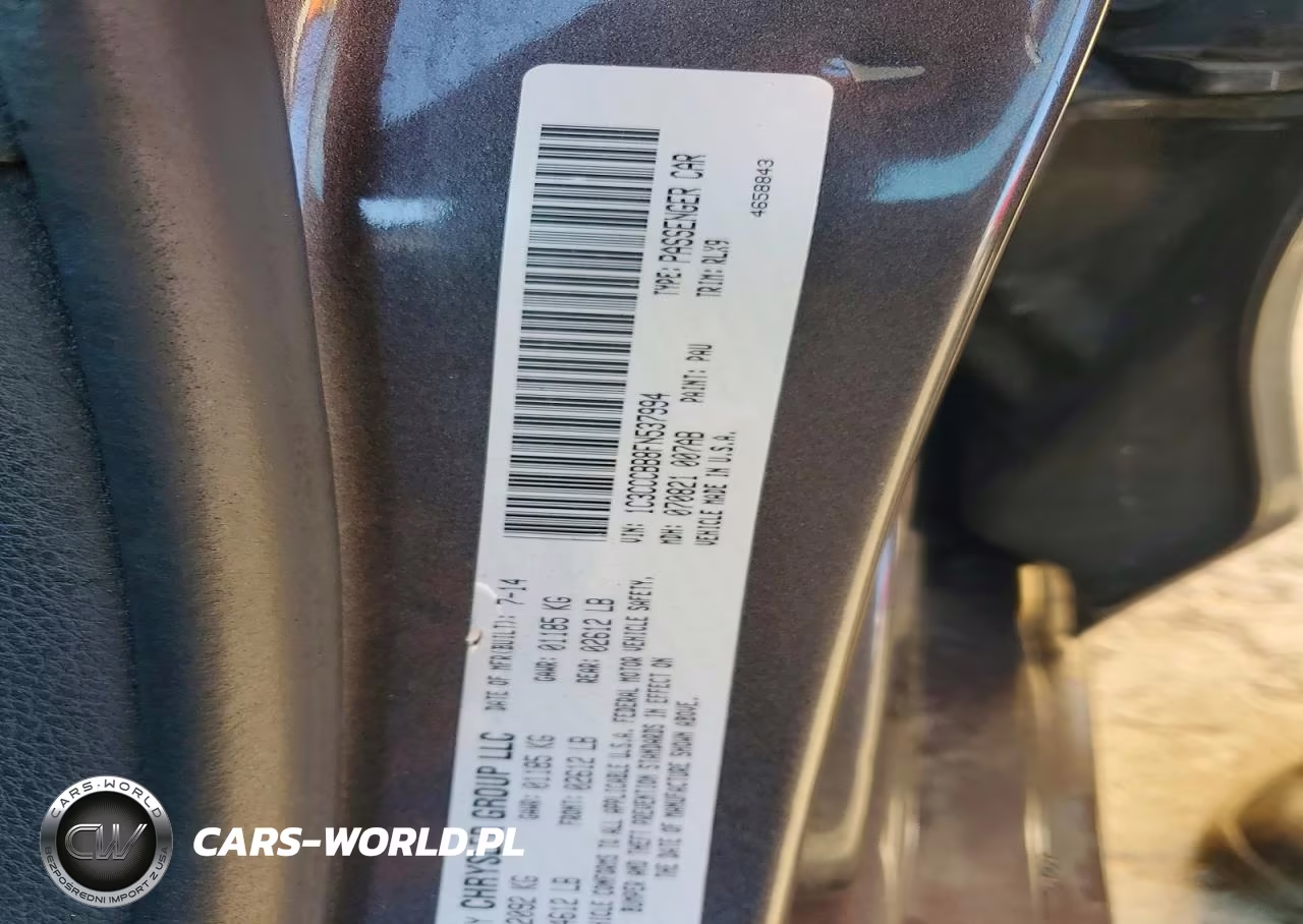 2015 Chrysler 200 S VIN:1C3CCCBB8FN537994 - 12