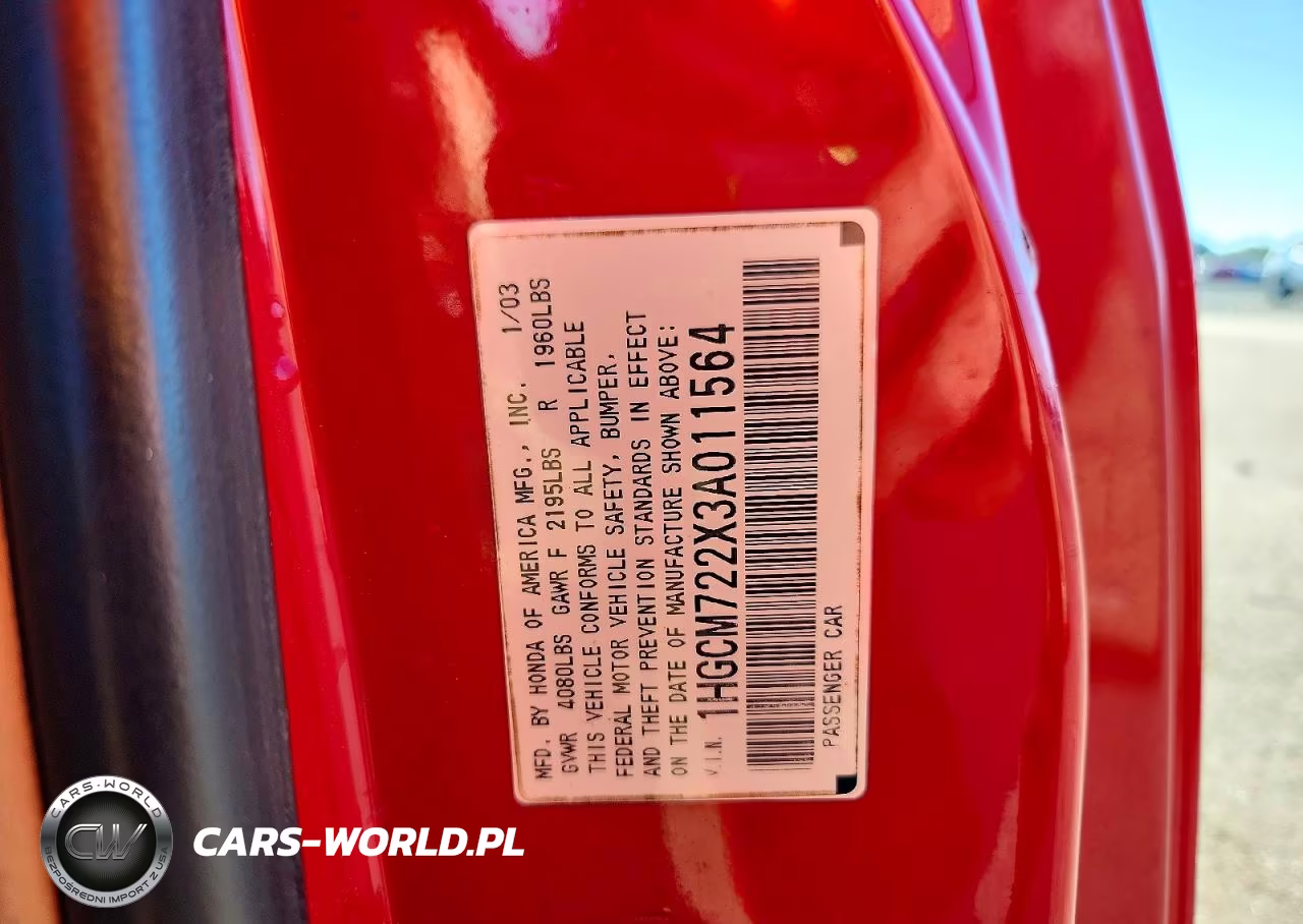 2003 Honda Accord Lx VIN:1HGCM722X3A011564 - 12