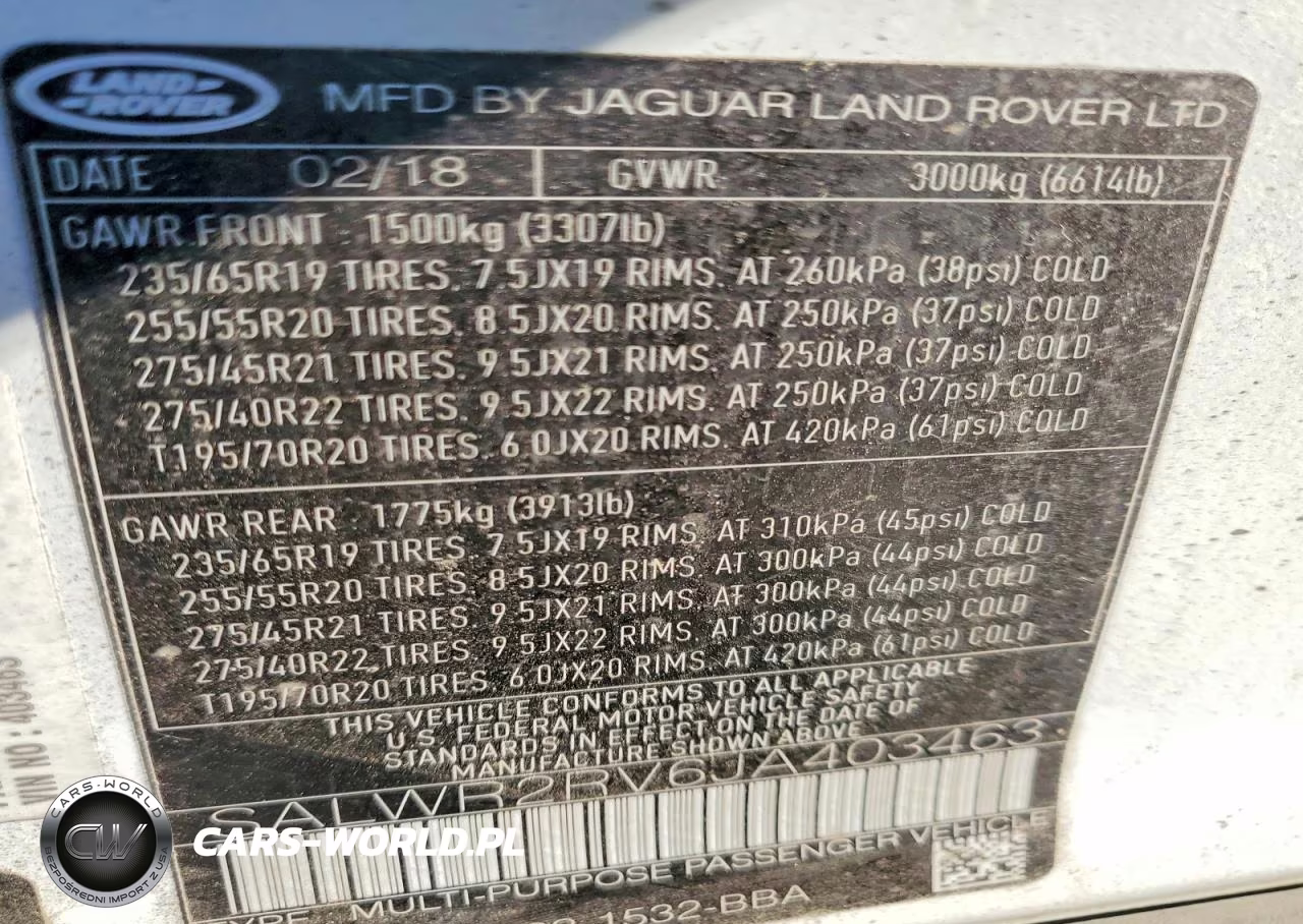 2018 Land Rover Range Rover Sport Hse VIN:SALWR2RV6JA403463 - 13