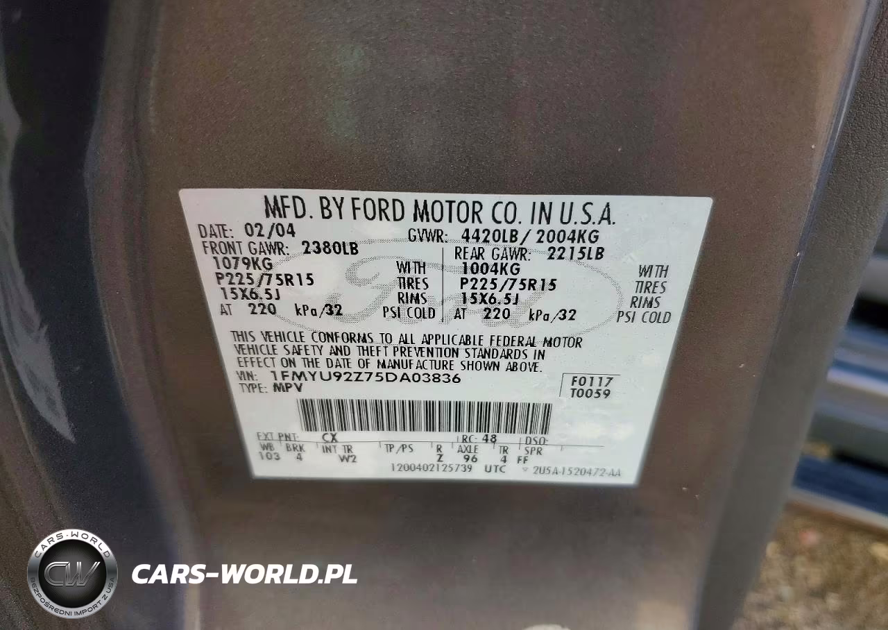 2005 Ford Escape VIN:1FMYU92Z75DA03836 - 13
